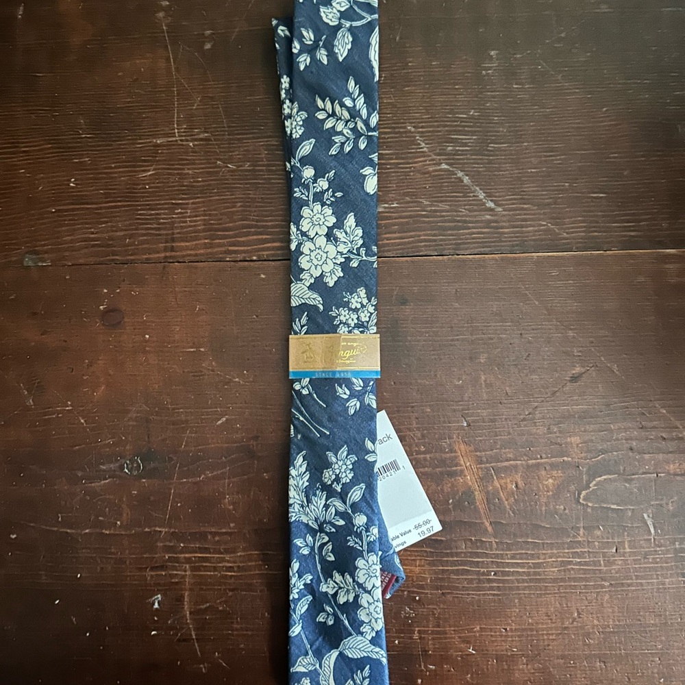 Floral Navy Tie